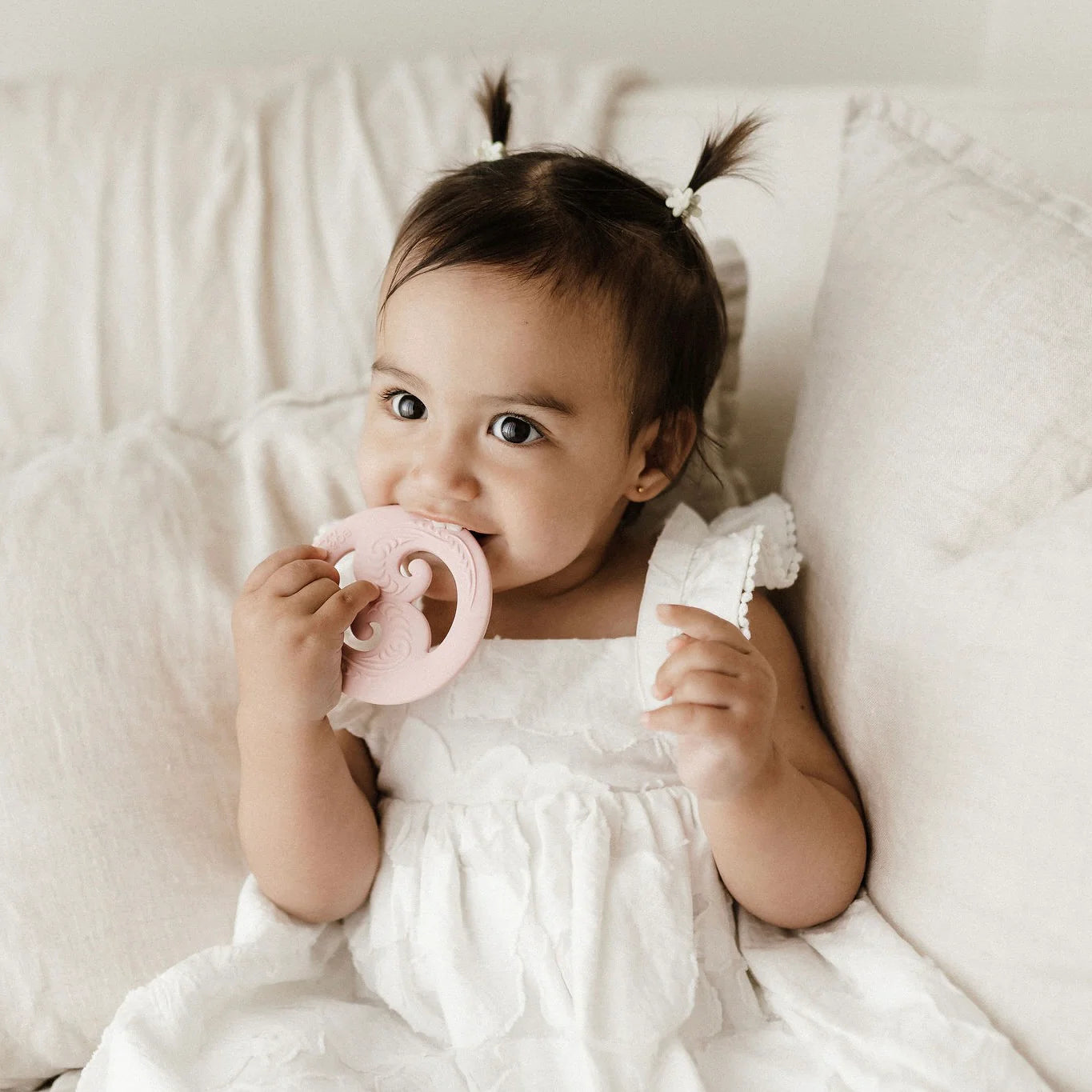 BO & KO Baby Koru Teether in Posey available at Bear & Moo