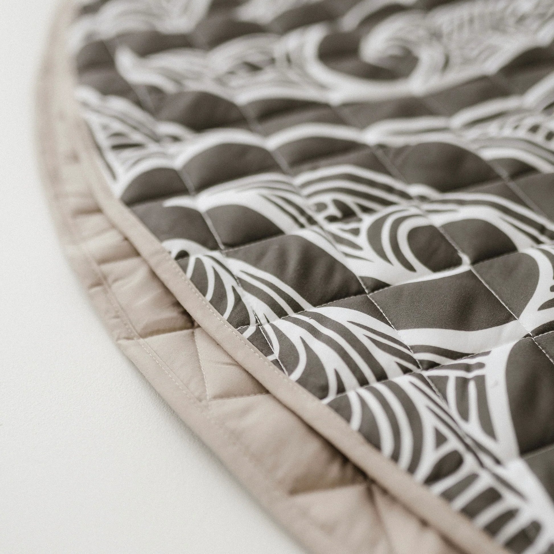 BO & KO Baby Māori Inspired Playmat | Olive available at Bear & Moo