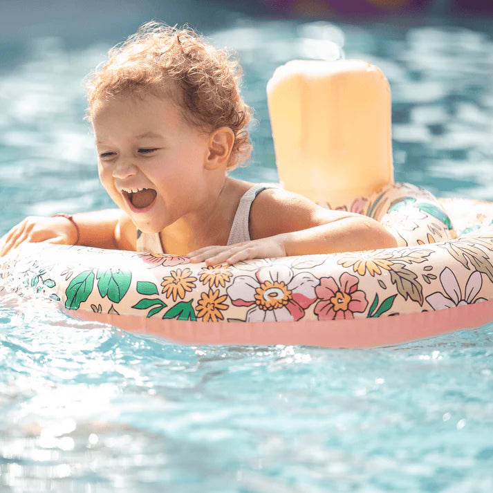 Swim Essentials Inflatable Baby Swimseat | Blossom floral design available at Bear & Moo