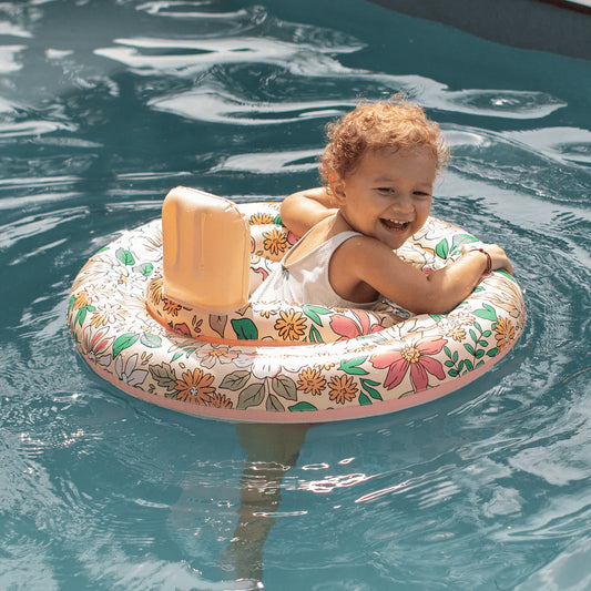 Swim Essentials Inflatable Baby Swimseat | Blossom floral design available at Bear & Moo