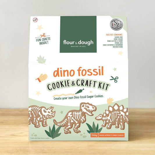 Flour & Dough Cookie & Craft Kit | Dinosaur Fossil available at Bear & Moo