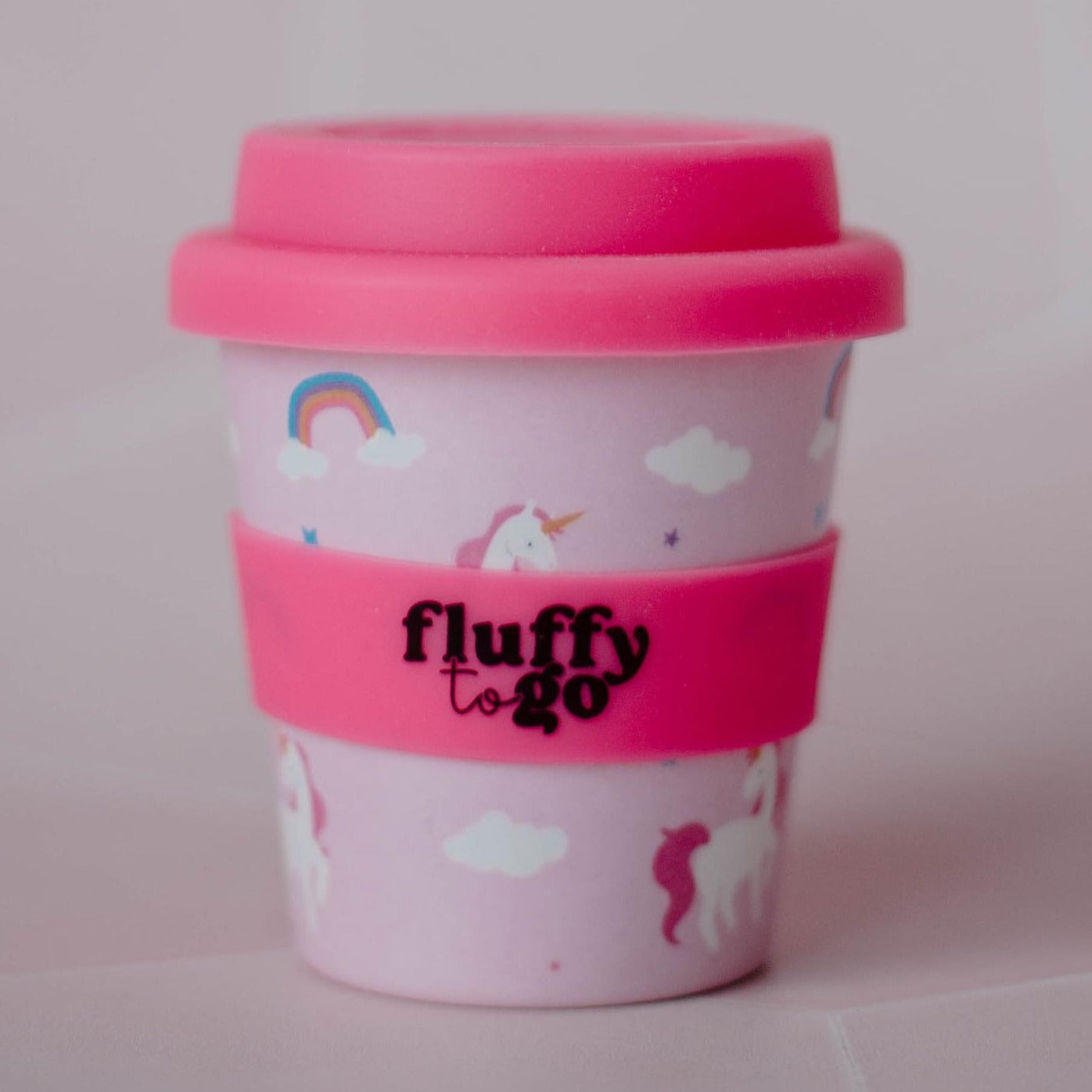 Fluffy To Go Cup | Reusable Mug in Unicorn Dreams available at Bear & Moo