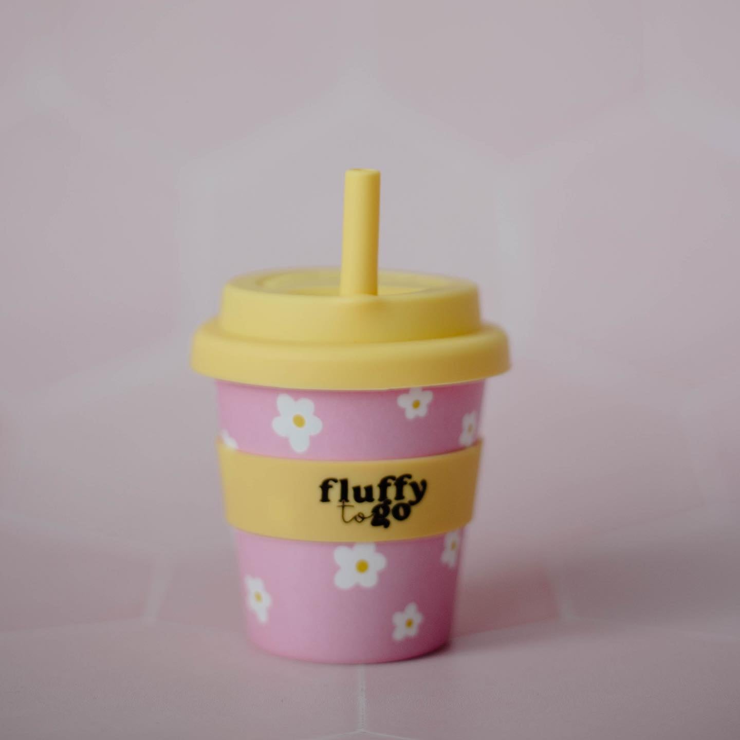 Fluffy To Go Cup | Reusable Mug in Classic Daisy available at Bear & Moo