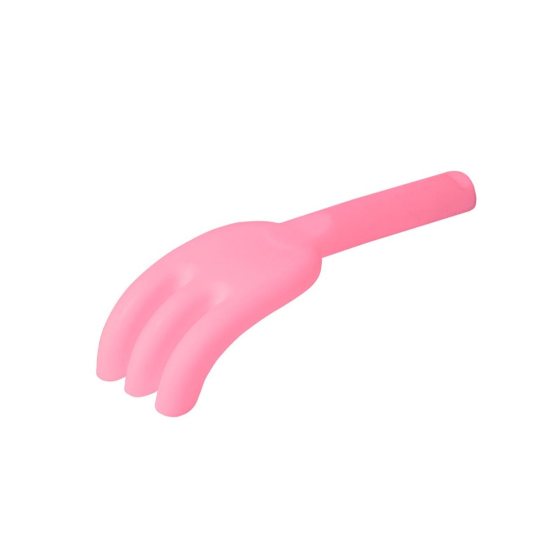 Scrunch Rake in Flamingo Pink | Scrunch Beach Toys available at Bear & Moo