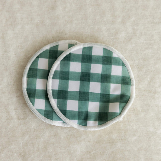 Forest Gingham Breast Pads available at Bear & Moo