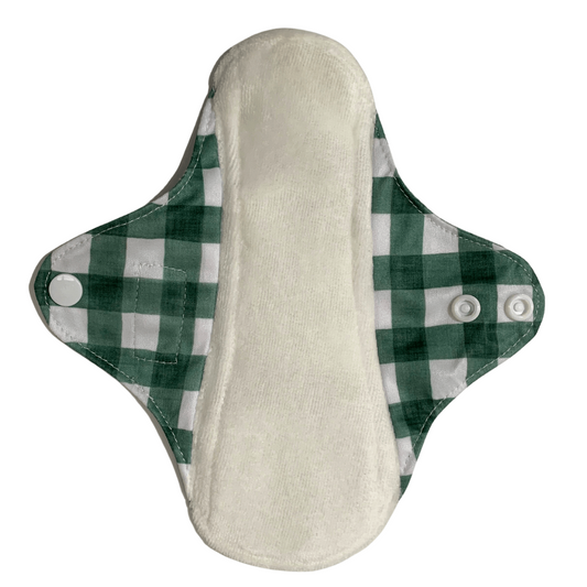 Reusable Sanitary Pad | Forest Gingham available at Bear & Moo