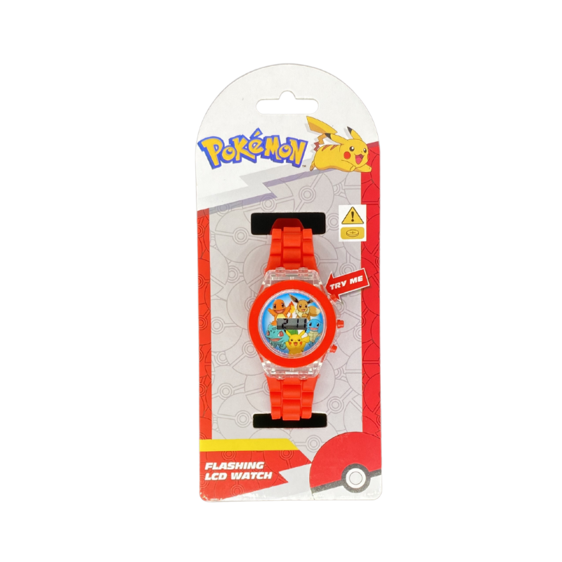 Light Up Pokémon Watch with flashing LCD face available at Bear & Moo