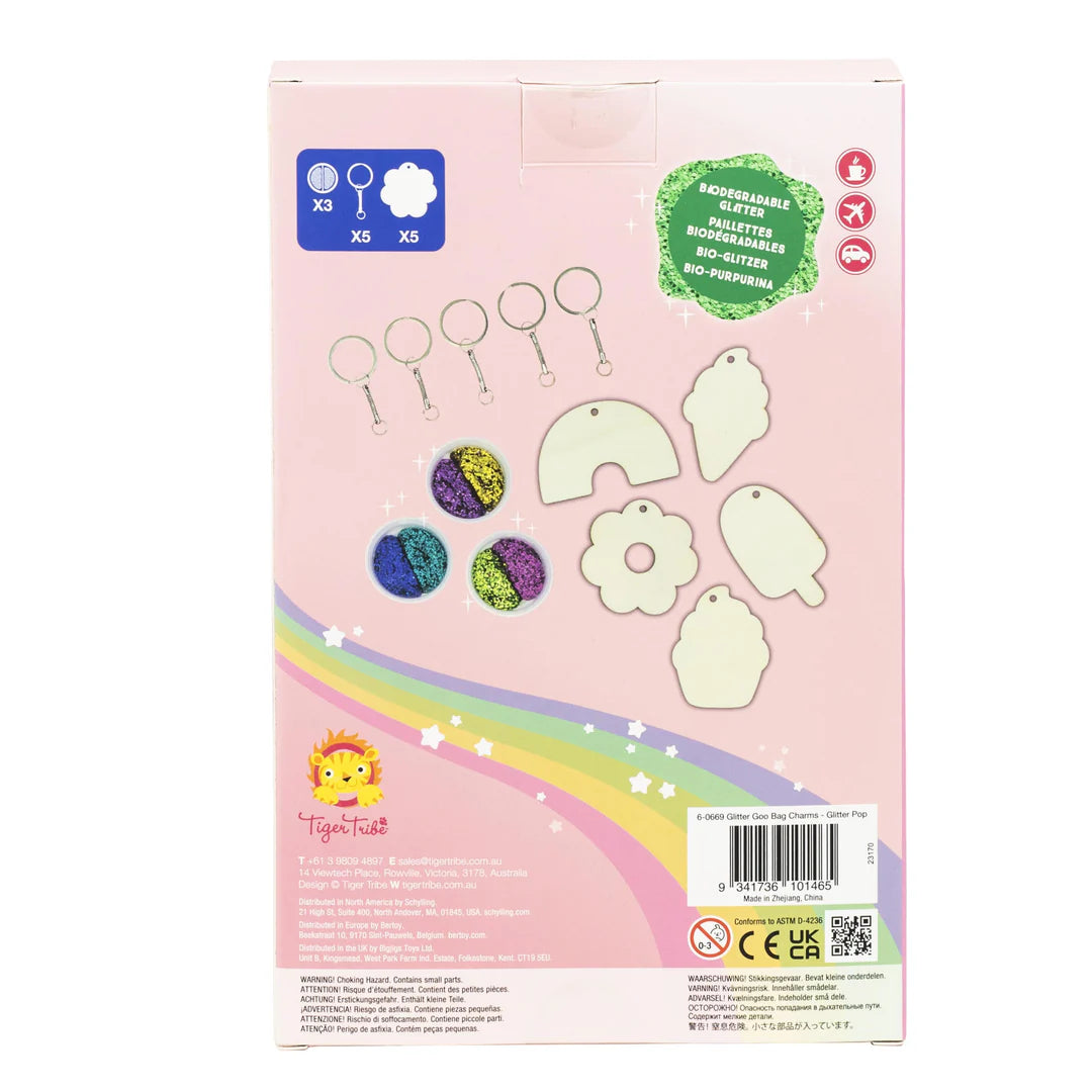 Tiger Tribe Glitter Goo | Bag Charms available at Bear & Moo