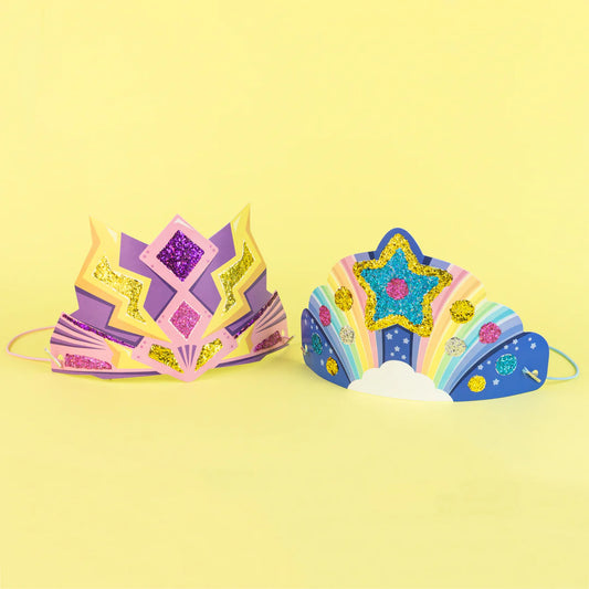 Tiger Tribe Glitter Goo Crowns | Super Rainbow available at Bear & Moo