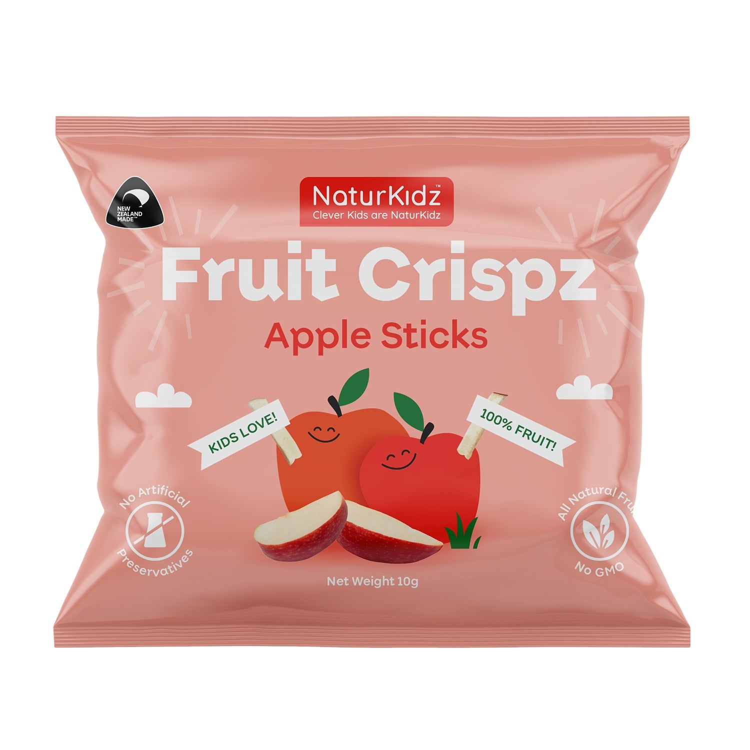 NaturKidz Fruit Crispz Apple Sticks available at Bear & Moo