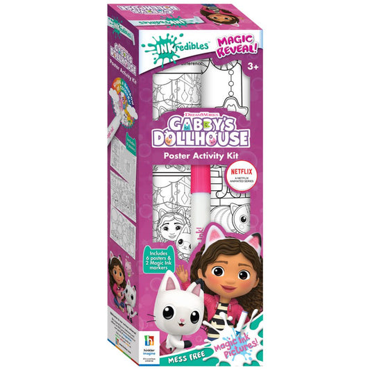 Hinkler Inkredibles Gabby's Dollhouse Poster Activity Kit available at Bear & Moo