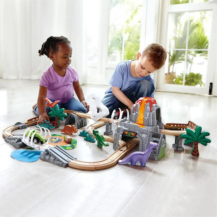 Hape Dino Railway Adventure Set available at Bear & Moo