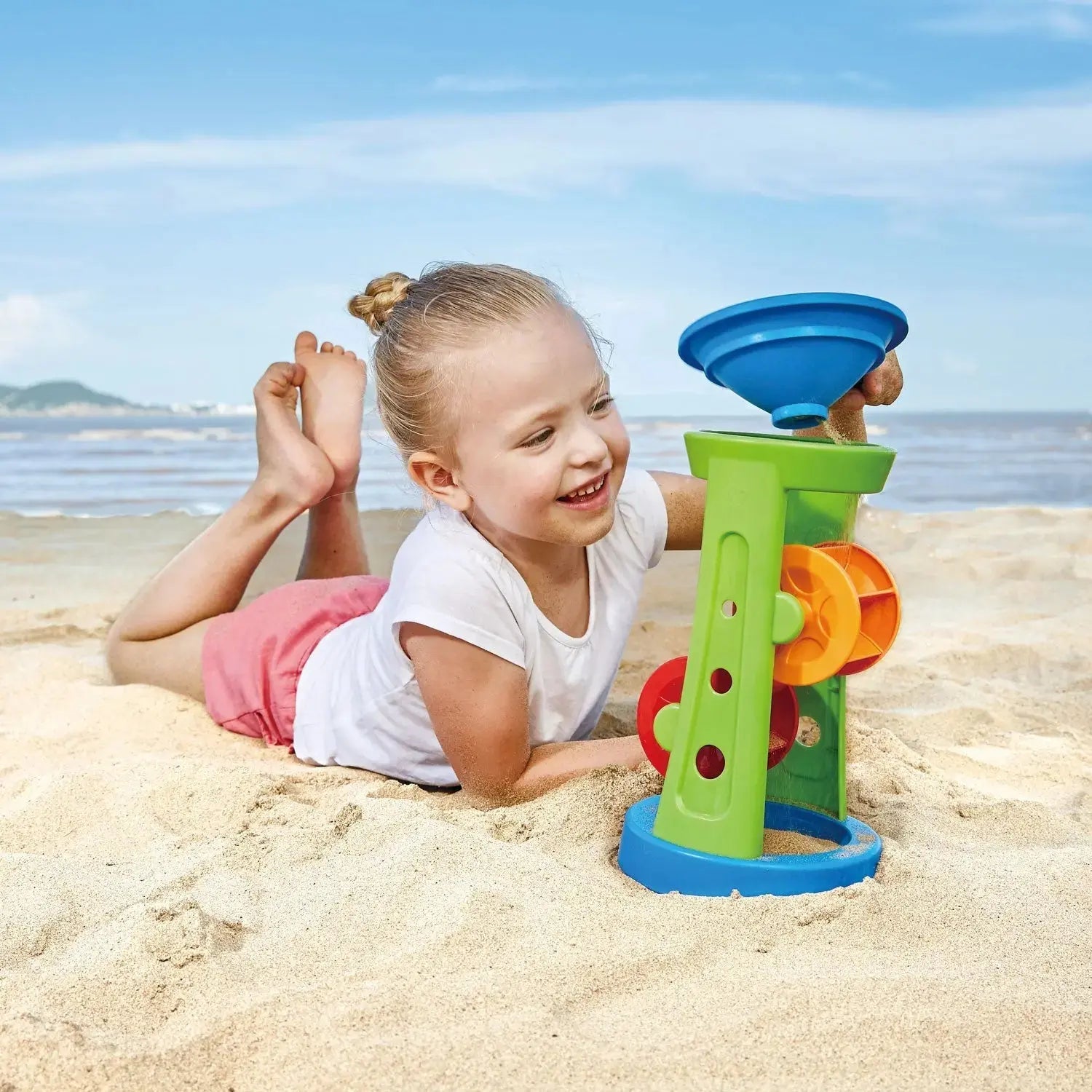 Hape Double Sand and Water Wheel available at Bear & Moo