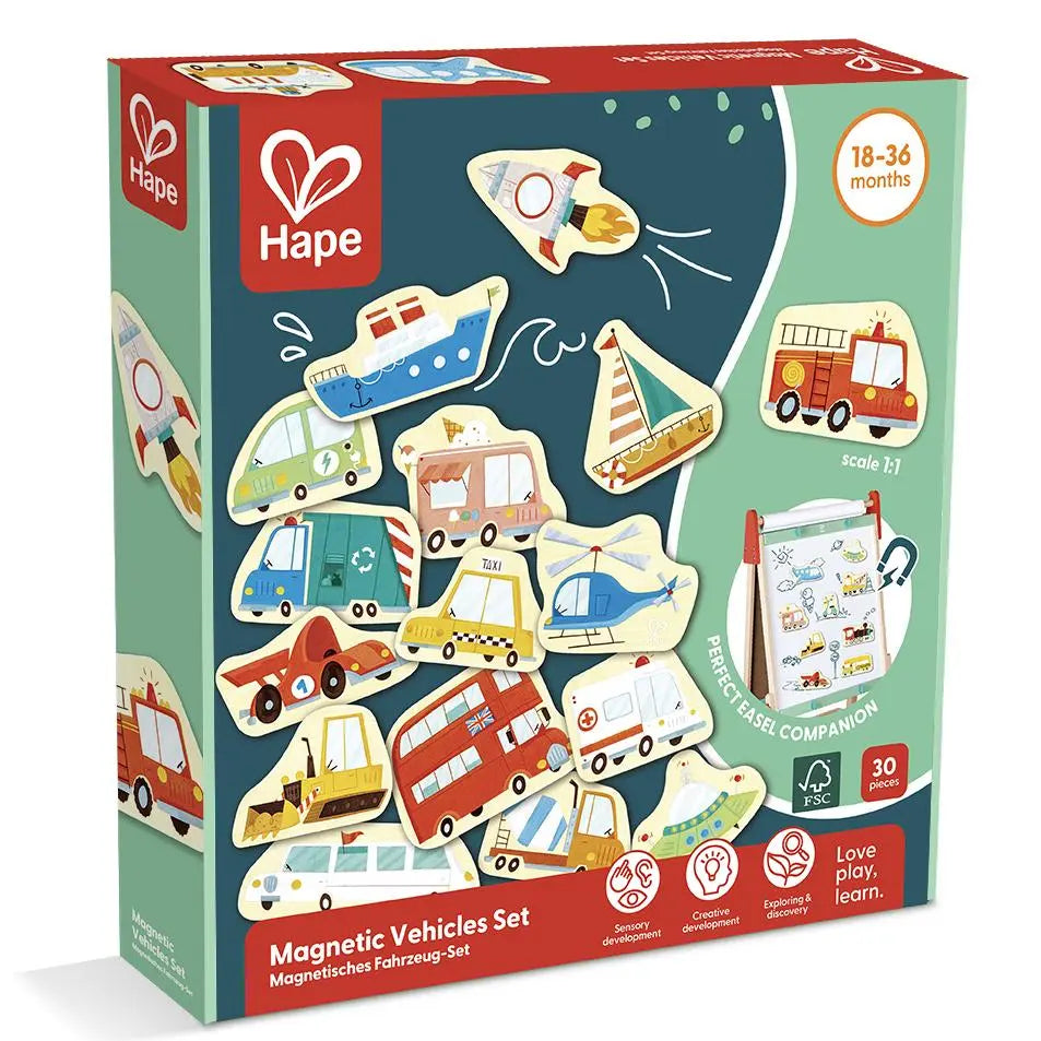 Hape Magnetic Vehicles Set available at Bear & Moo