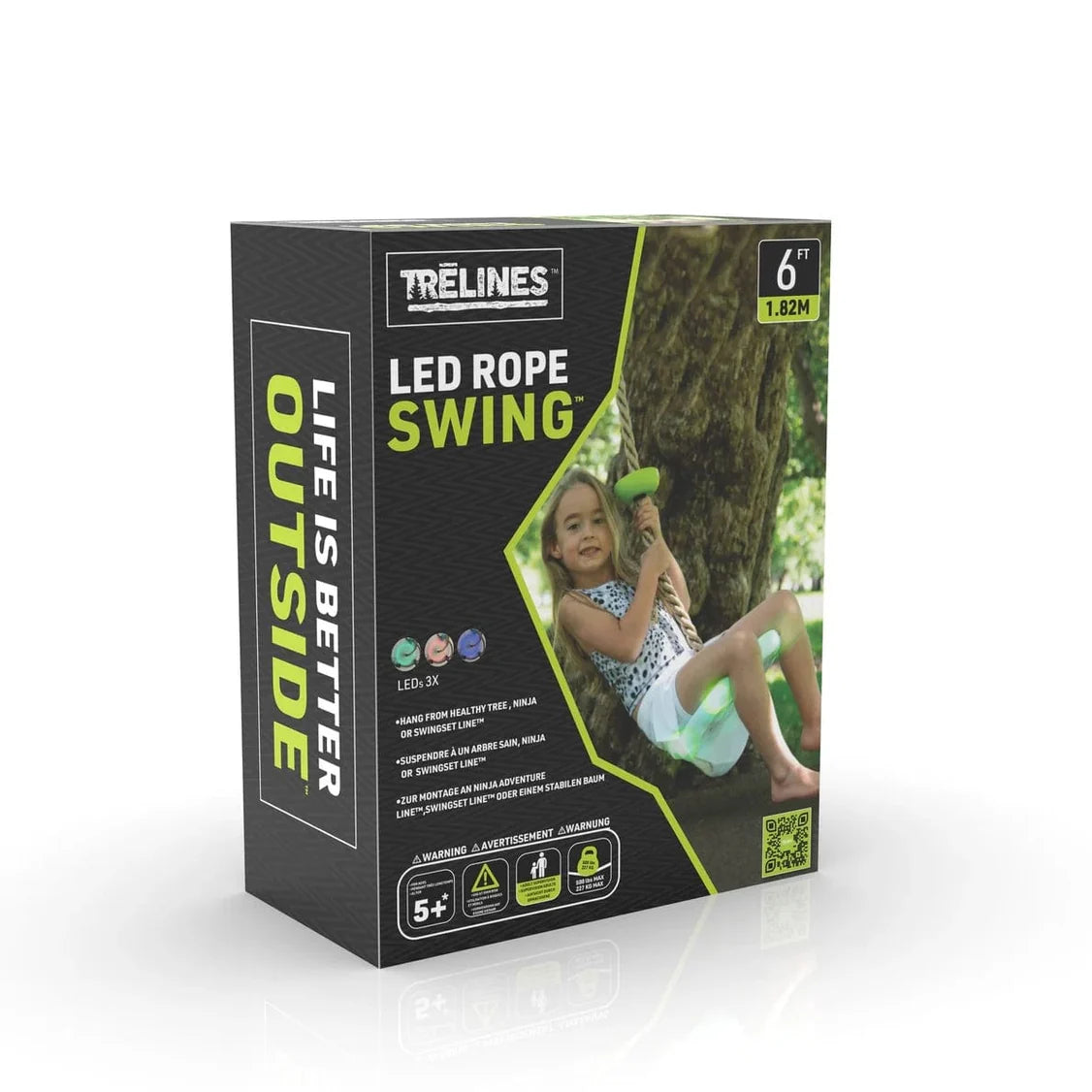 Trelines LED Climbing Rope Swing available at Bear & Moo