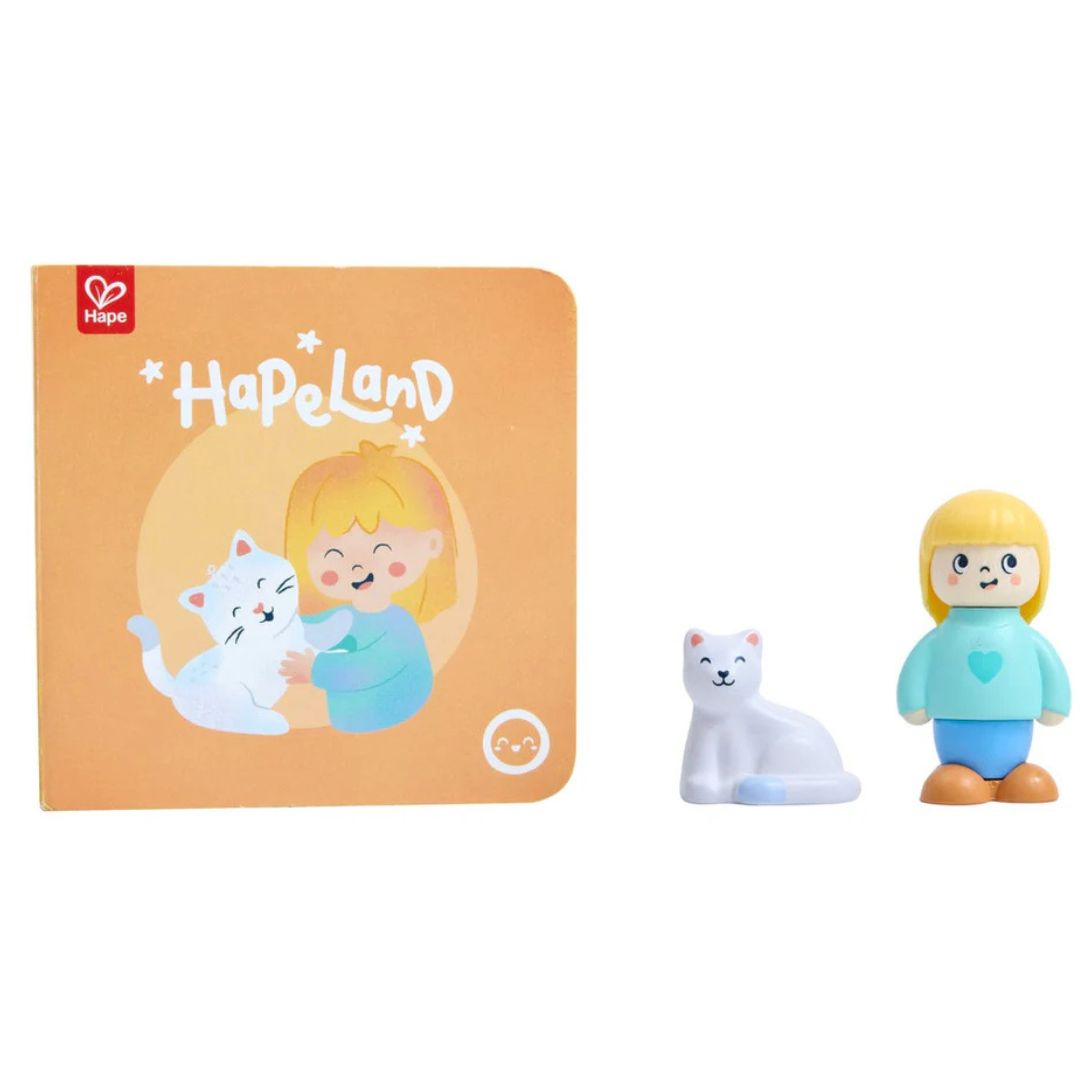 Hape Land | The Cat's Rescue Board Book & Toy figurines available at Bear & Moo