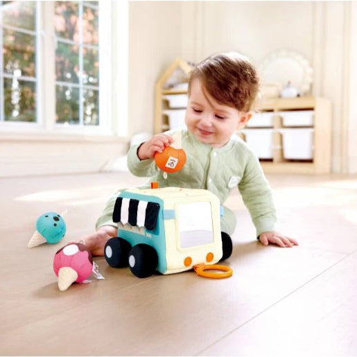 Hape Sensory Scoop Ice Cream Truck | Soft Toy available at Bear & Moo