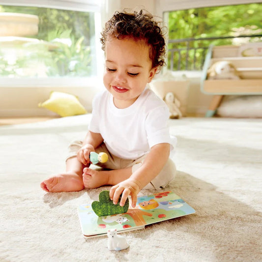 Hape Land | The Cat's Rescue Board Book & Toy figurines available at Bear & Moo