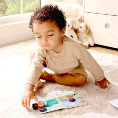 Hape Land | The Cat's Secret Board Book & Toy figurines available at Bear & Moo