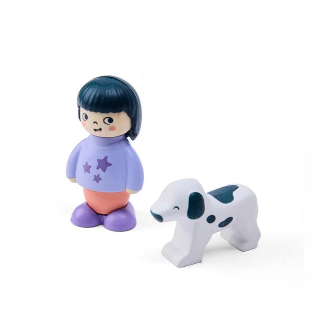 Hape Land | The Dog's Surprise Board Book & Toy figurines available at Bear & Moo