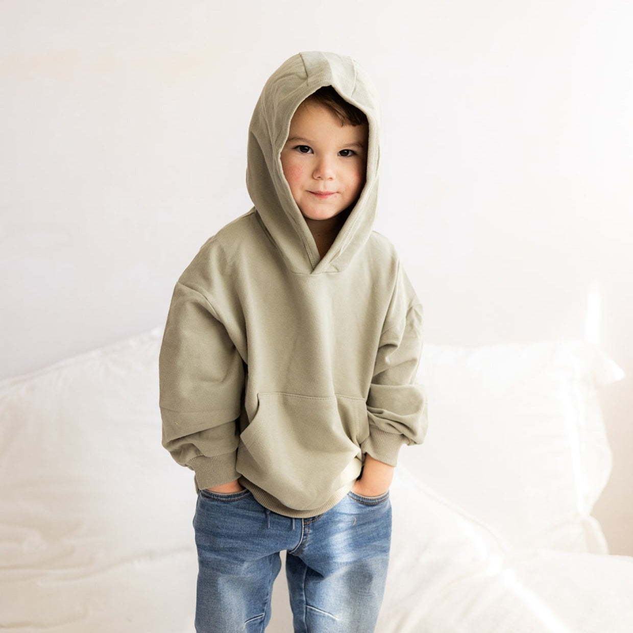 Hello Poppet Relaxed Hoody available at Bear & Moo