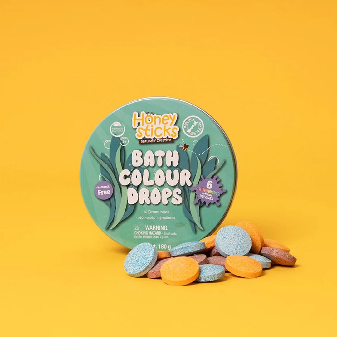 Honeysticks Bath Colour Drops available at Bear & Moo