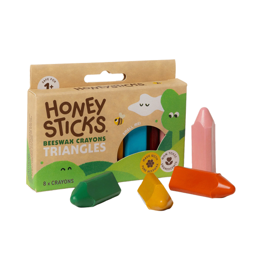 Honeysticks Triangles | Beeswax Triangles available at Bear & Moo
