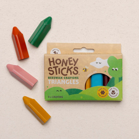 Honeysticks Triangles | Beeswax Triangles available at Bear & Moo