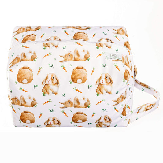 Bear & Moo Nappy Pod | Waterproof Baby Bag in Hop Print