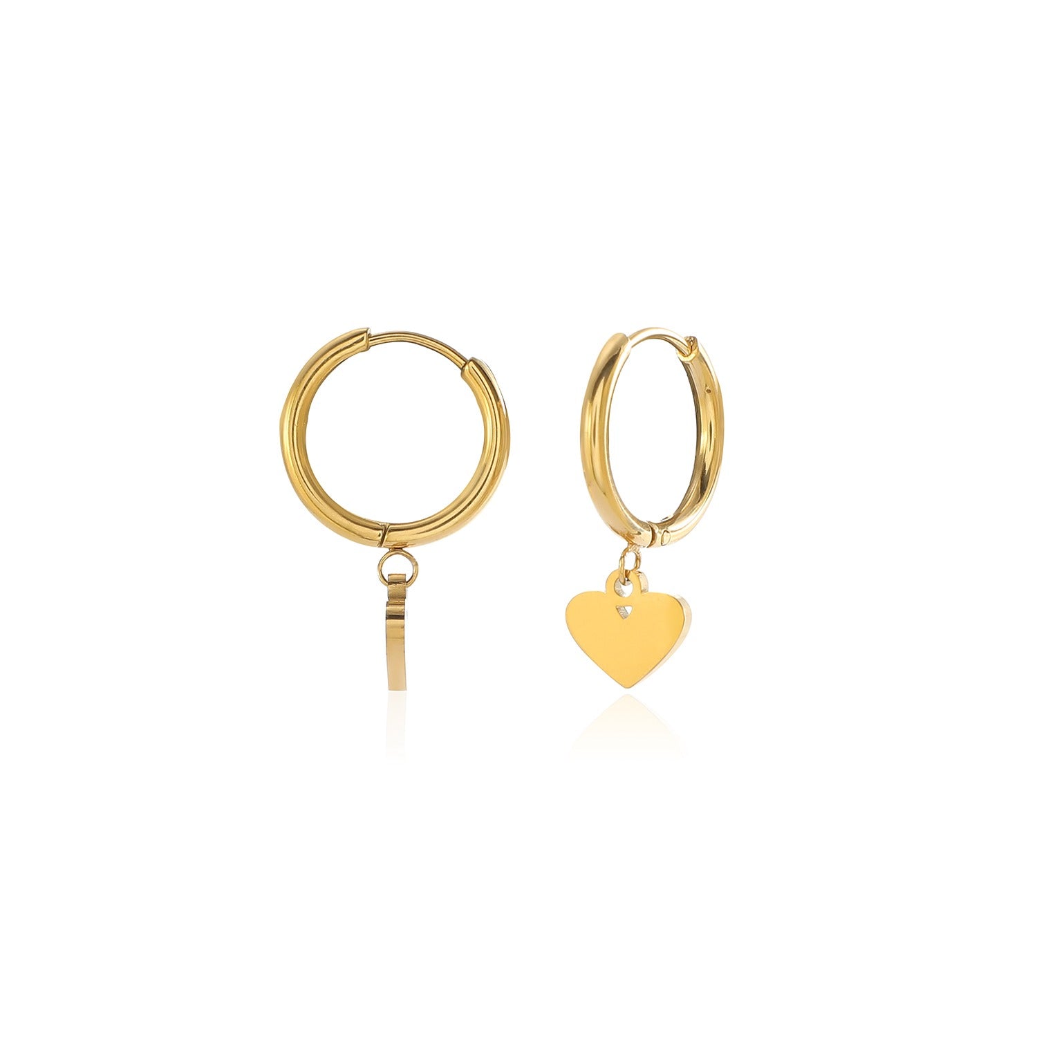 Katyb Jewellery Heart Hoop Earrings available at Bear & Moo