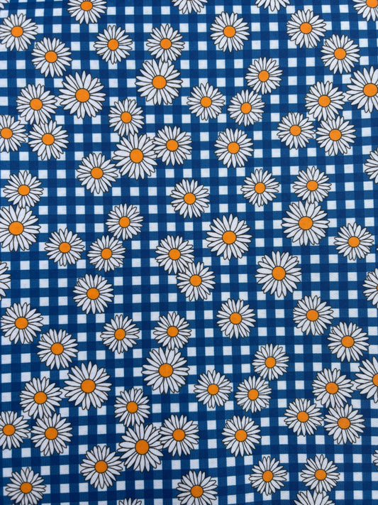 Daisy Gingham Messy Mat