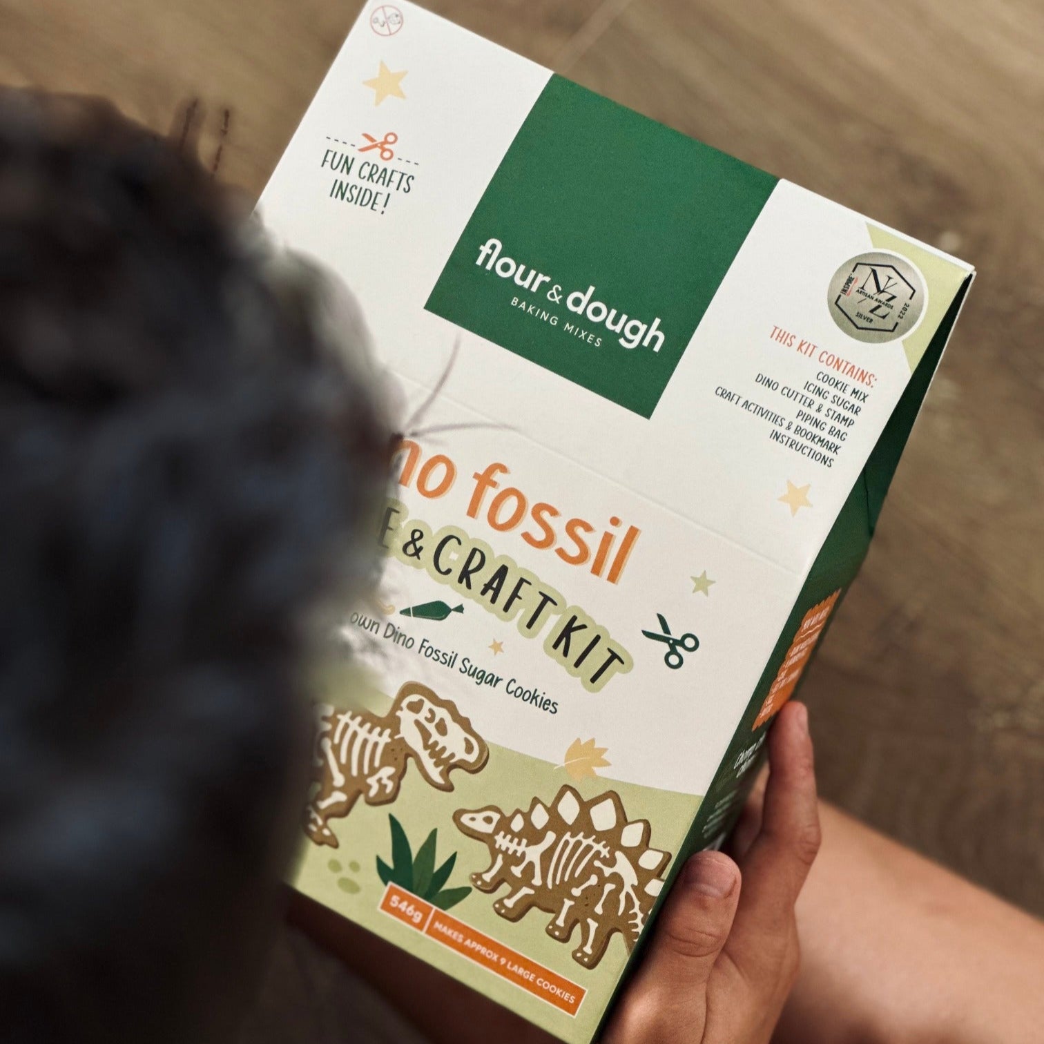 Flour & Dough Cookie & Craft Kit | Dinosaur Fossil available at Bear & Moo