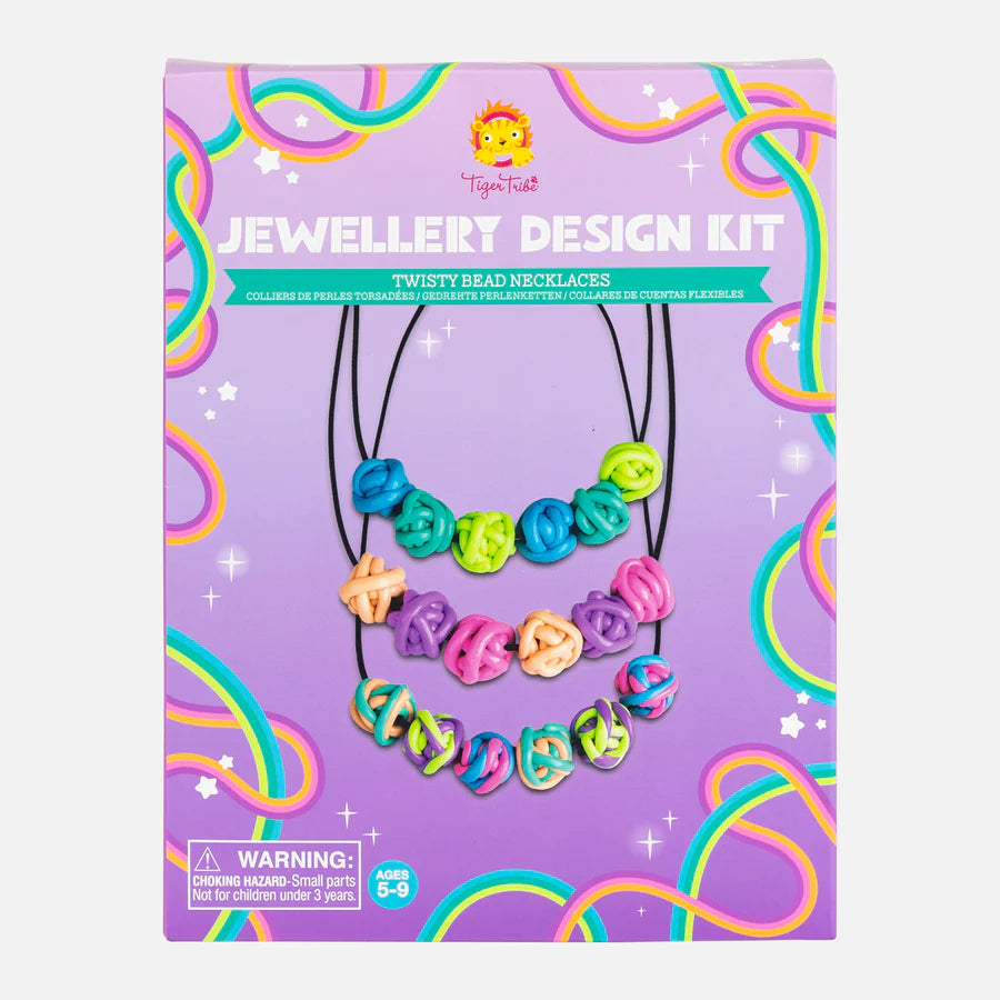 Tiger Tribe Jewellery Design Kit | Twisty Beads Necklaces available at Bear & Moo