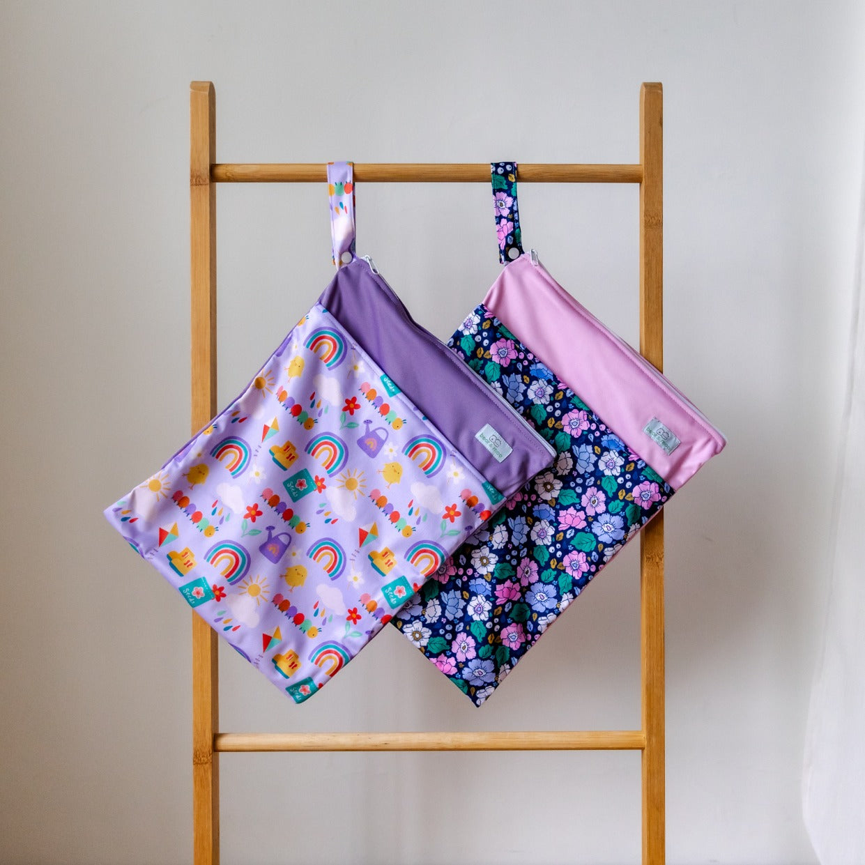 Bear & Moo Large Wet Bag | Spring Garden