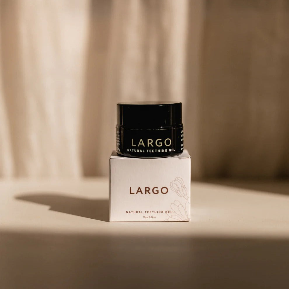 Largo Natural Teething Gel available at Bear & Moo