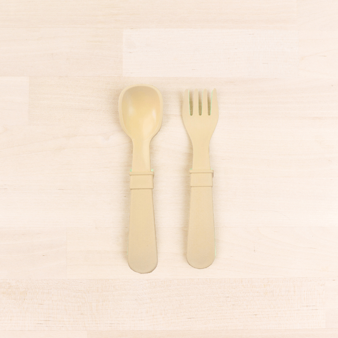 Re-Play Utensil Set | Lemon Fork & Spoon from Bear & Moo