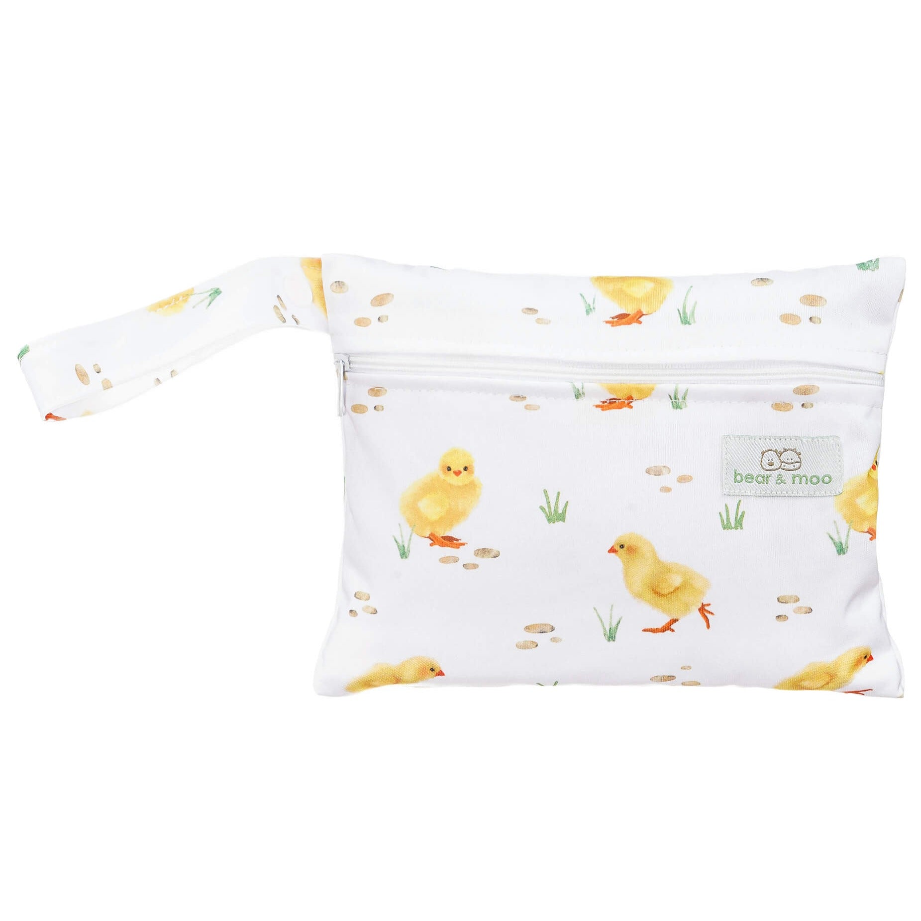 Bear & Moo Reusable Mini Wet Bag in Little Chicks print