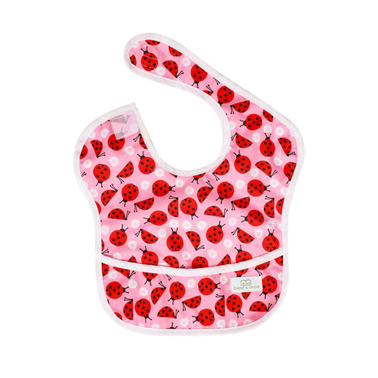 Bear & Moo Classic Bib | Waterproof Reusable Bib | Love Bugs print