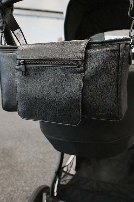 Pram Caddy in vegan leather from Luxe Baby