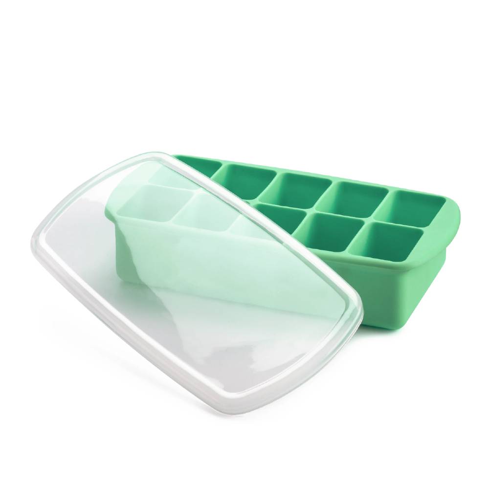 Melii Silicone Baby Food Freezer Tray with Lid available at Bear & Moo