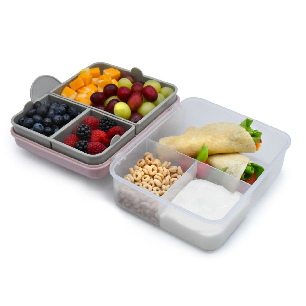 Melii 2 Tier Bento Box with Utensils available at Bear & Moo