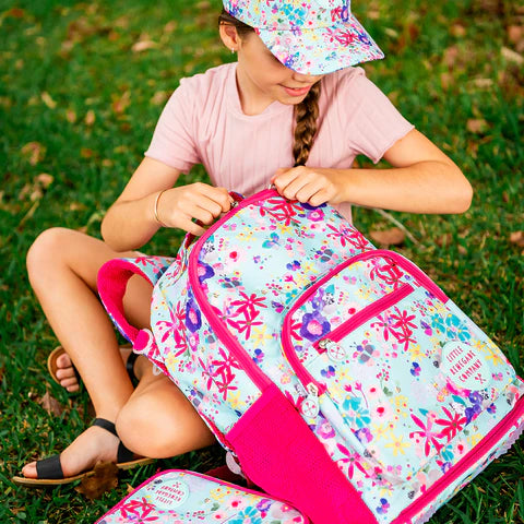 Little Renegade Company Midi Backpack in Magic Garden available at Bear & Moo