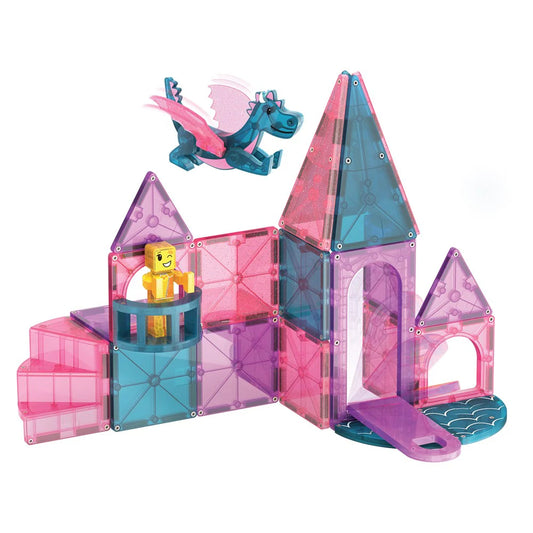 Magna-Tiles Castle 25-Piece Magnetic Castle Set available at Bear & Moo