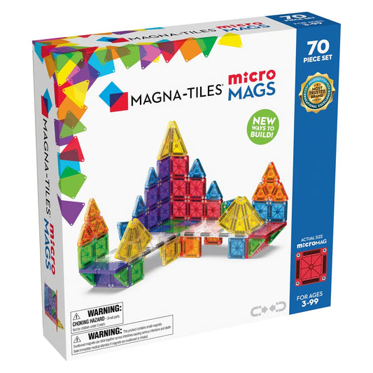 microMAGS 70-Piece Deluxe Magnetic Construction Set available at Bear & Moo