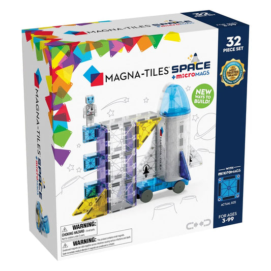 Magna-Tiles Space 32-Piece Magnetic Construction Set available at Bear & Moo