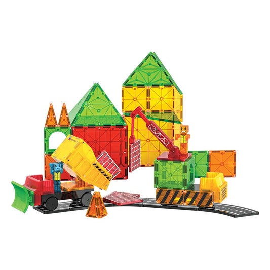 Magna-Tiles Builder XL 50-Piece Magnetic Construction Set available at Bear & Moo