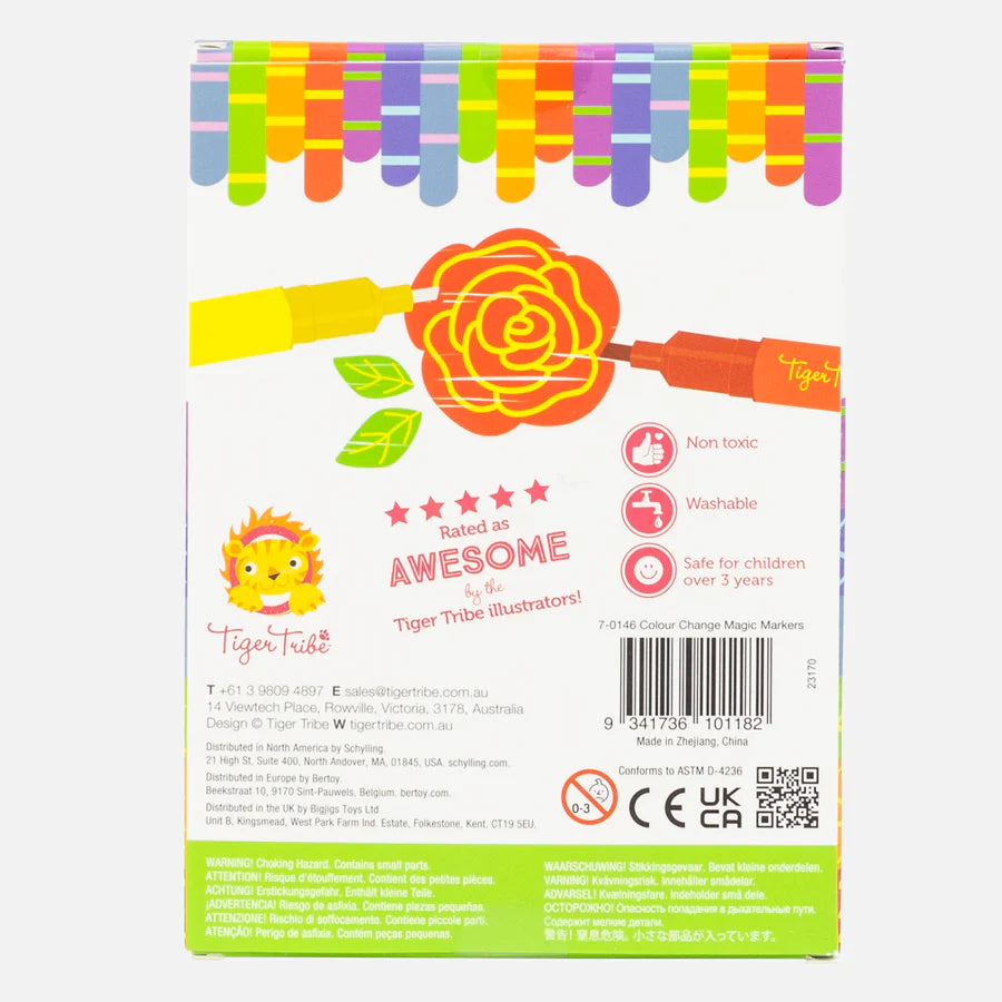 Tiger Tribe Colour Change Magic Markers available at Bear & Moo