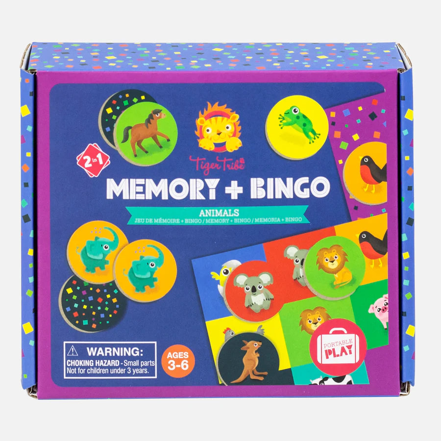 Tiger Tribe | Memory & Bingo Animals Board Game available at Bear & Moo