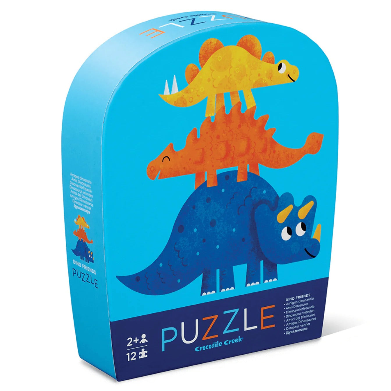 Crocodile Creek Dino Friends | 12 Piece Mini Puzzle available at Bear & Moo