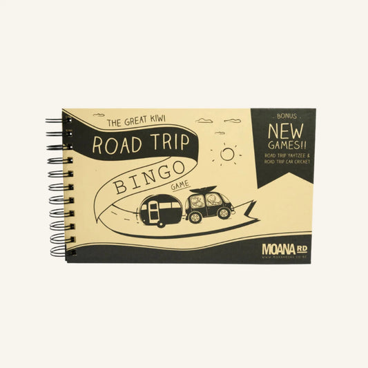 Moana Rd Road Trip Bingo available at Bear & Moo